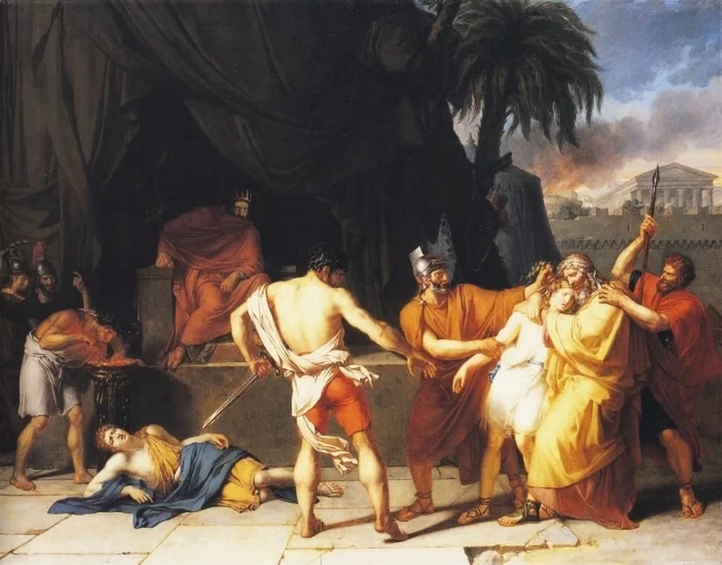 Nabucodonosor fa uccidere i figli di Sedechia, 1787 - Le Mans, Museo Tessé